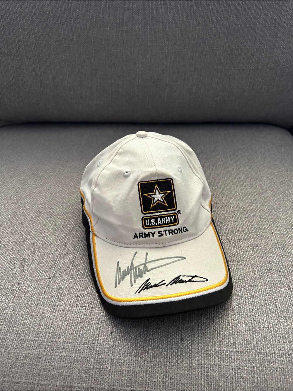 Vintage Nascar Mark Martin U.S. Army Cap signed